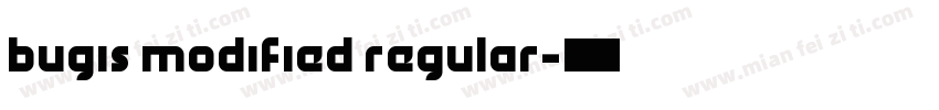 Bugis Modified Regular字体转换